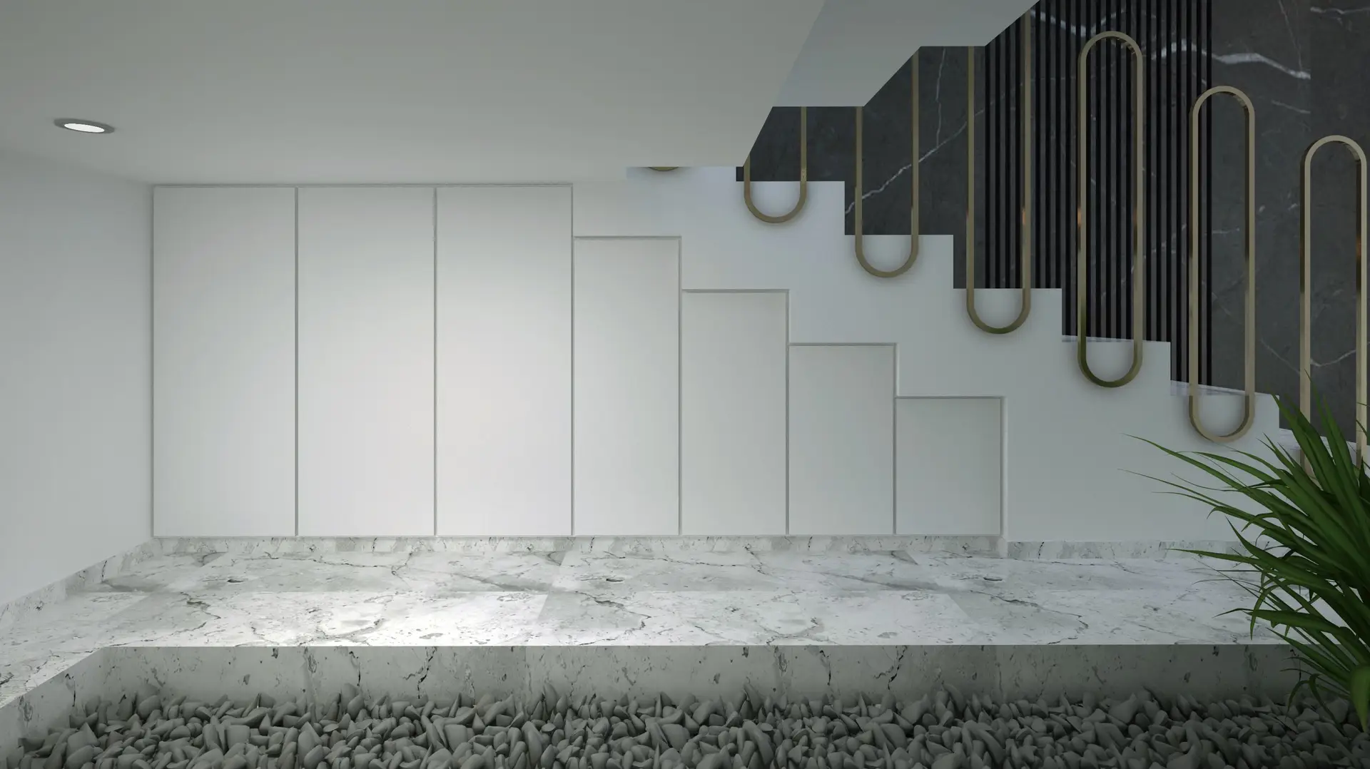 Minimalistična notranja oprema CalveriquepureStudio